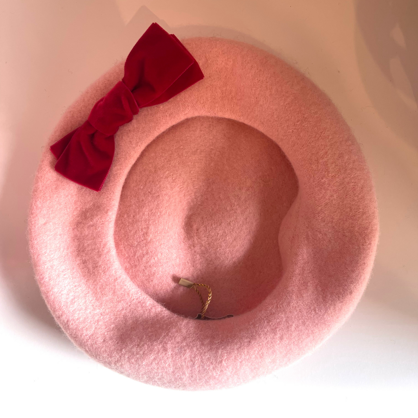Velvet Bow Beret