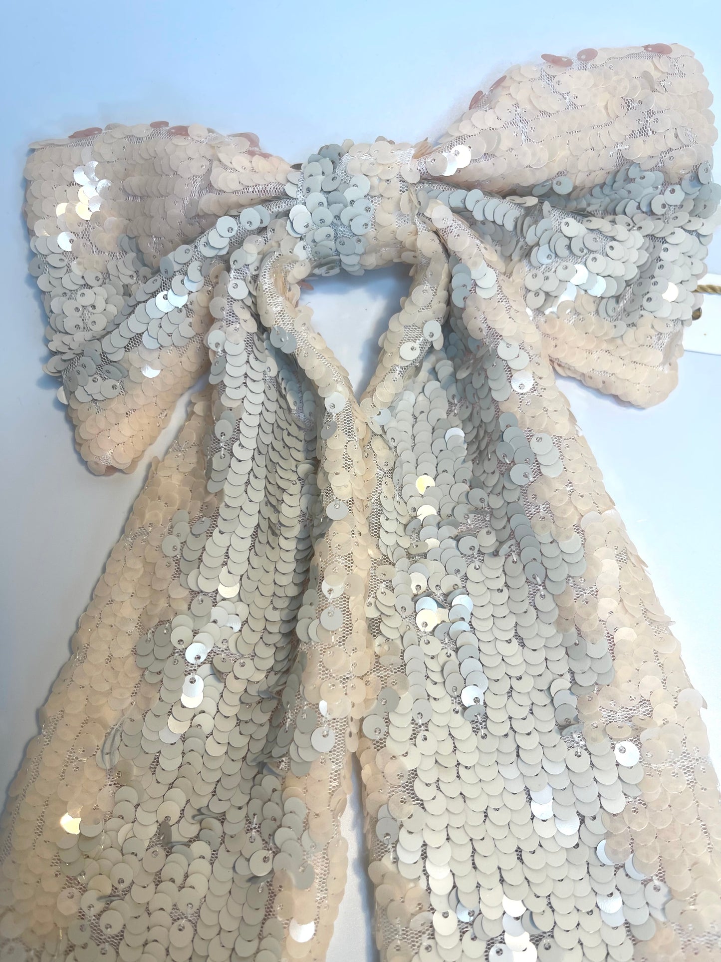 Long-tail Sequin Hair Bow
