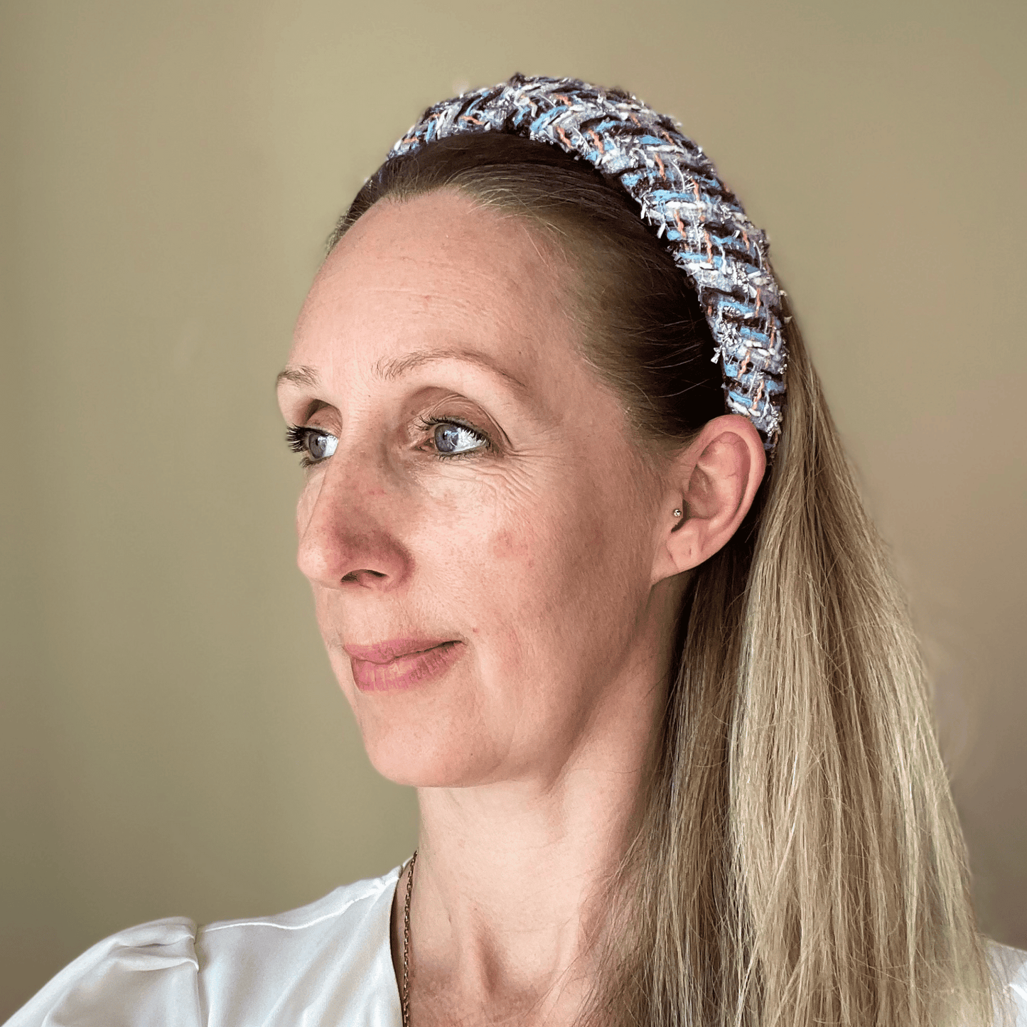 Pink, blue and purple headband