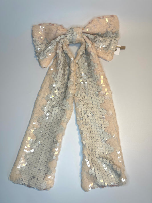 Long-tail Sequin Hair Bow