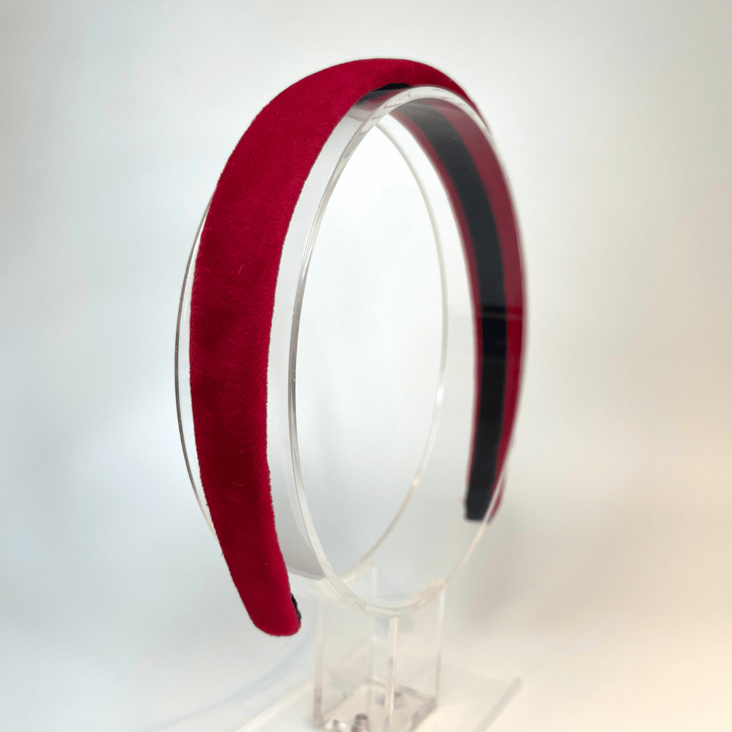 2cm wide red velvet Alice band