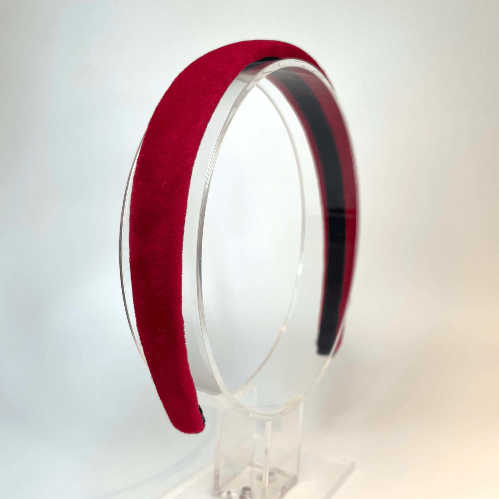 2cm wide red velvet Alice band