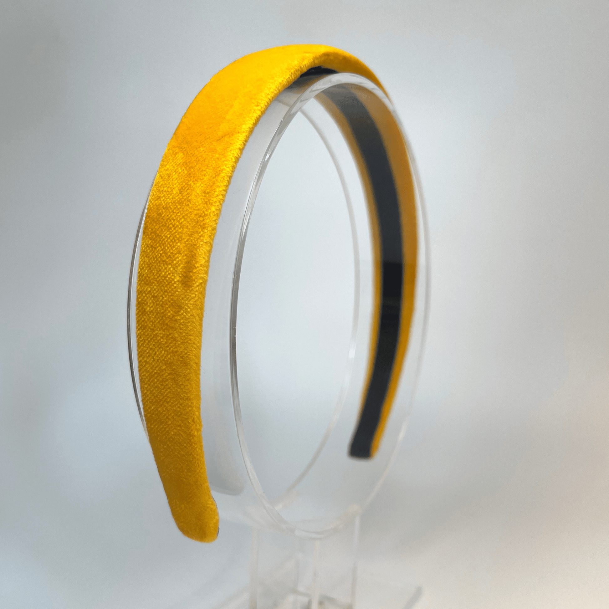 2cm wide yellow velvet Alice band